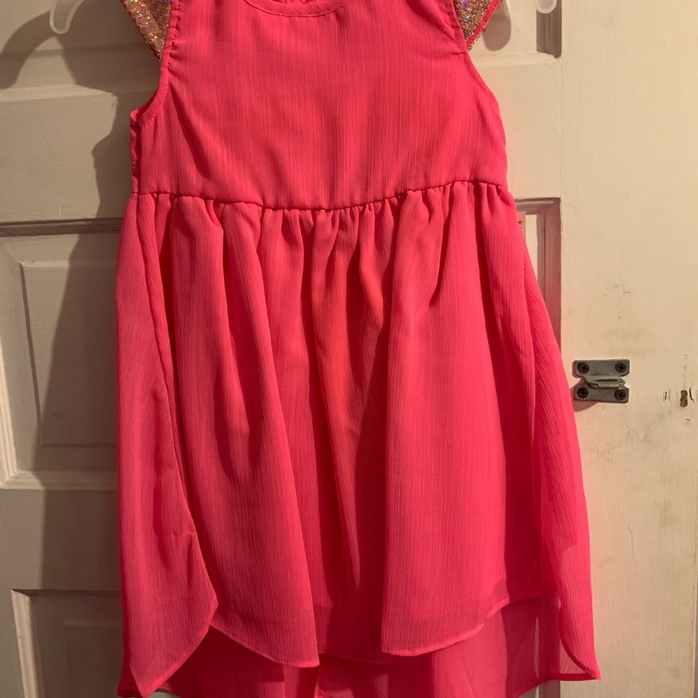 Pink spring dress sparkling